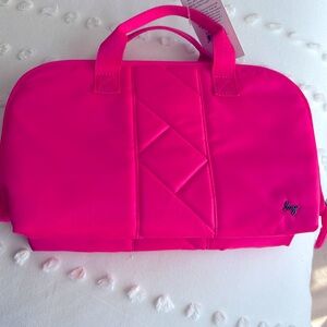 Lug Travel Cosmetic Case in Neon Pink